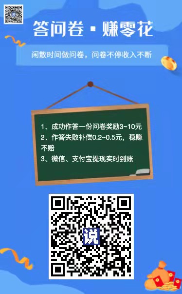 调研,说,问卷调查,赚钱,3元,份,做,问卷,调研, . 调研说:问卷调查赚钱3元/份 做问卷 赚钱